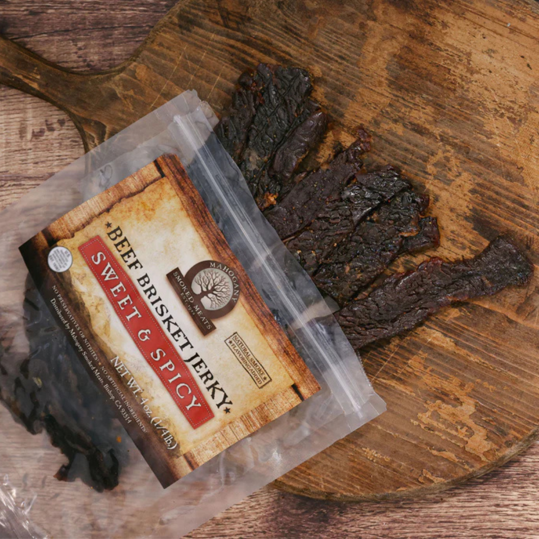 MAHOGANY SWEET & SPICY BRISKET JERKY