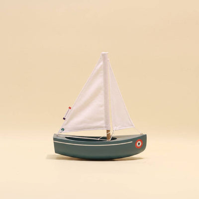 Maison Tirot - Toy Boat - Le Sloop: Grey Green