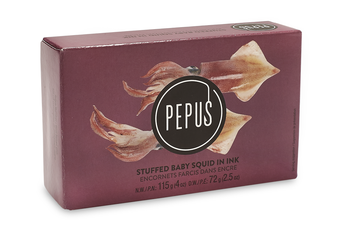 Baby Squids Stuffed in Own Ink , Pepus by Espinaler.