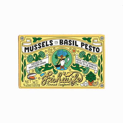 FIshwife Mussels in Basil Pesto