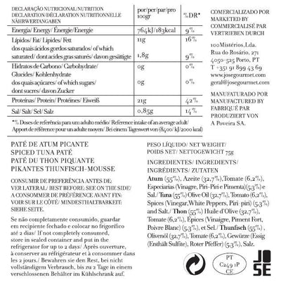 JOSE GOURMET SPICED TUNA PATE