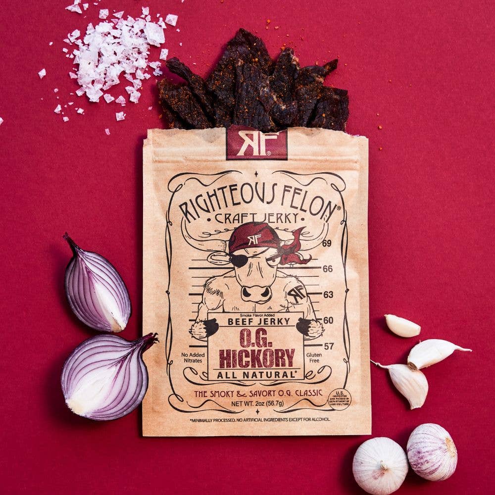 Righteous Felon OG Hickory Beef Jerky 2oz