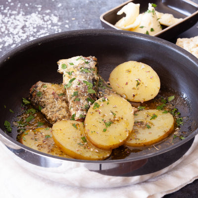 Sardines with butter and Provence thyme