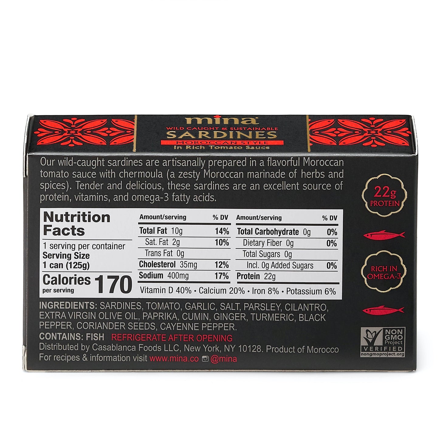 SARDINES MOROCCAN STYLE IN RICH TOMATO SAUCE
