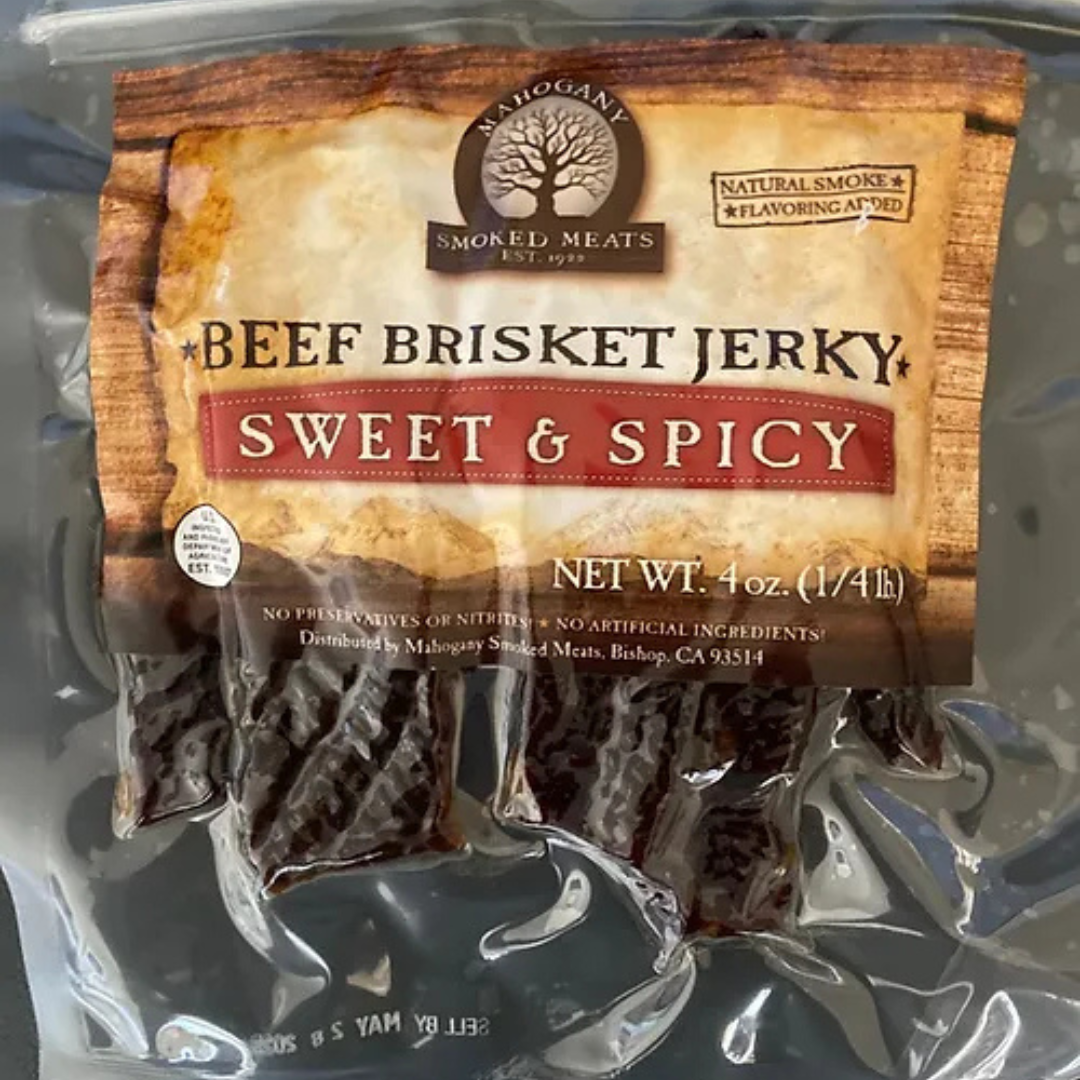 MAHOGANY SWEET & SPICY BRISKET JERKY