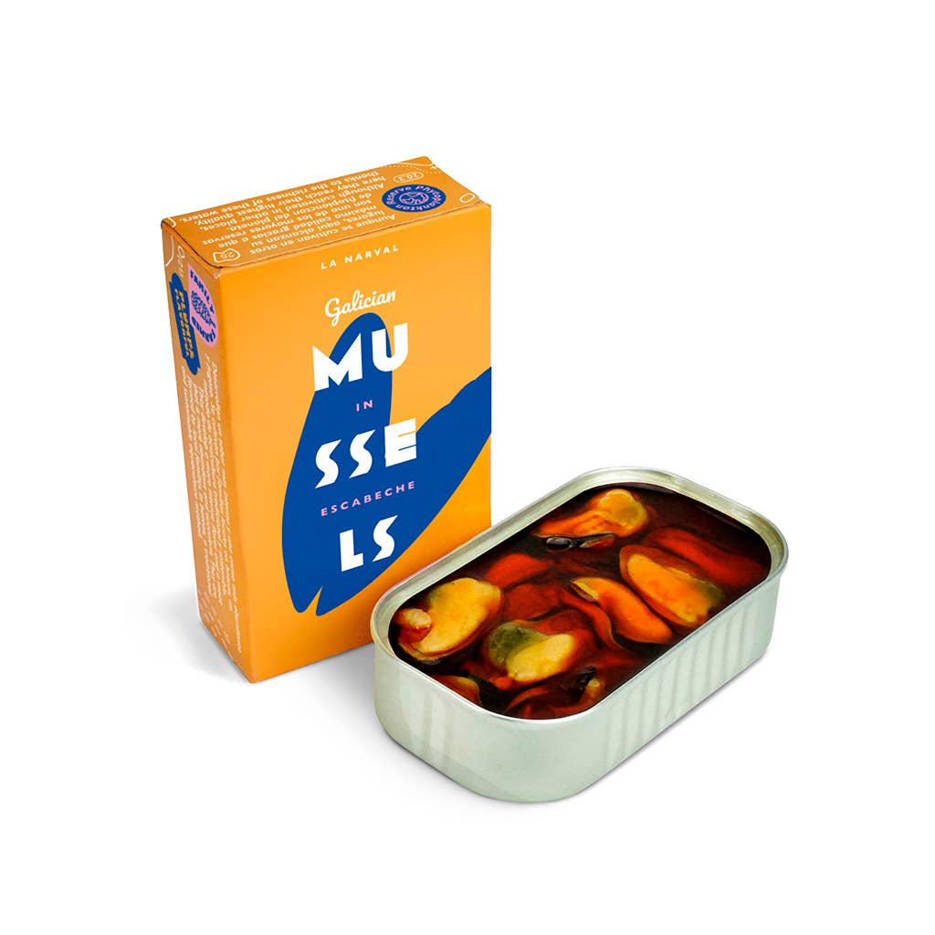 LA NARVAL GALICIAN MUSSELS IN SPANISH ESCABECHE SAUCE