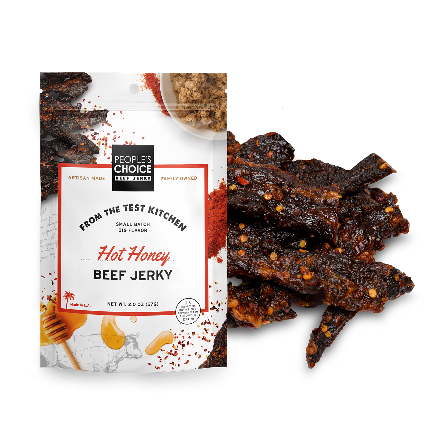 Peoples Choice - Hot Honey Beef Jerky 2.0oz