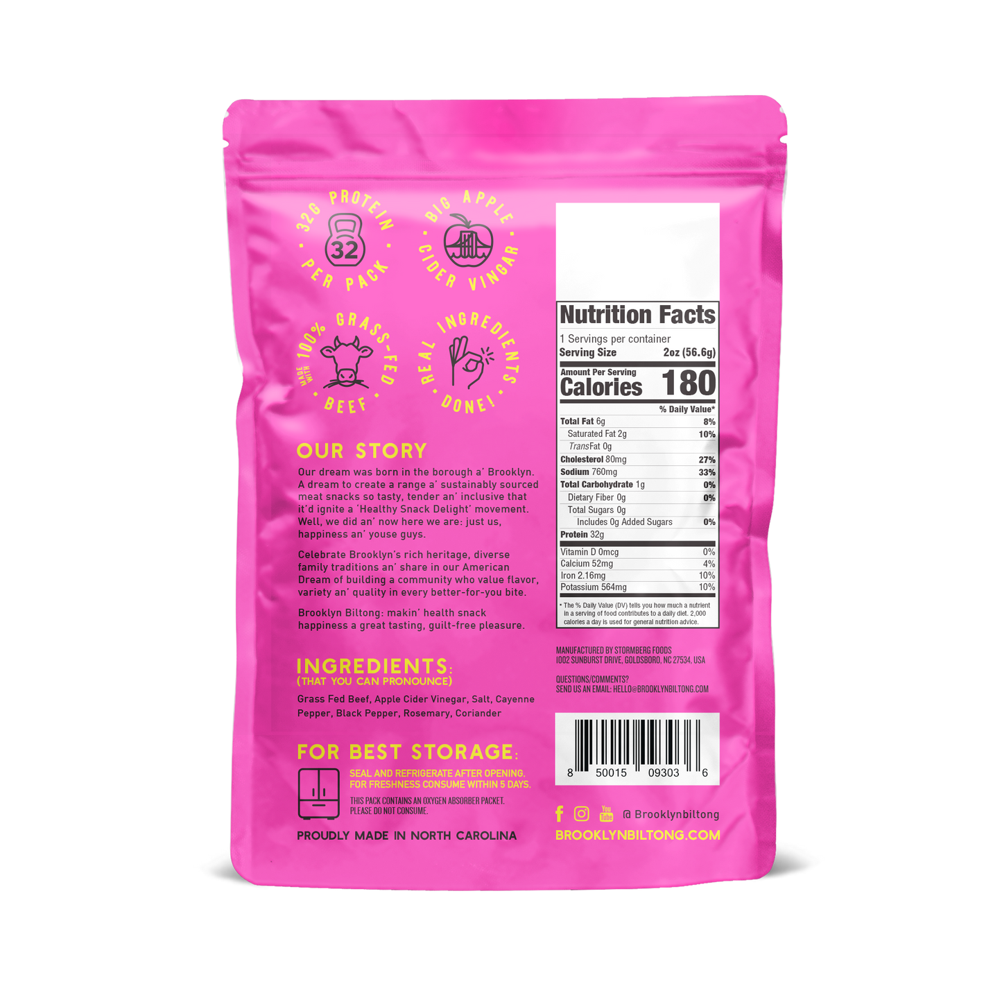 Brooklyn Biltong Jerky Chili 2 oz