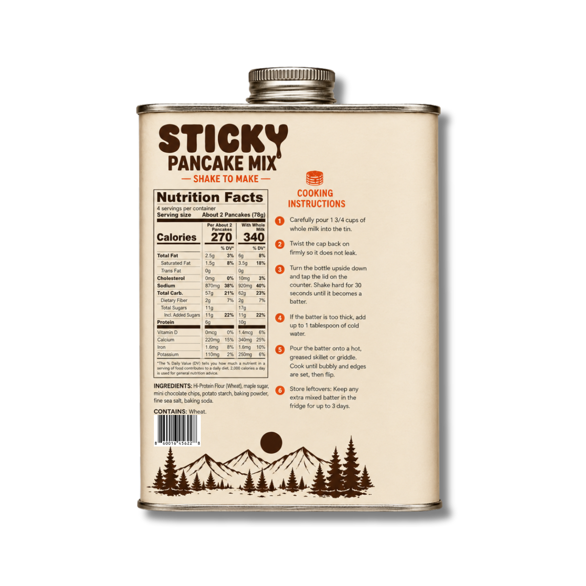 Sticky Chocolate Chip Pancake Mix