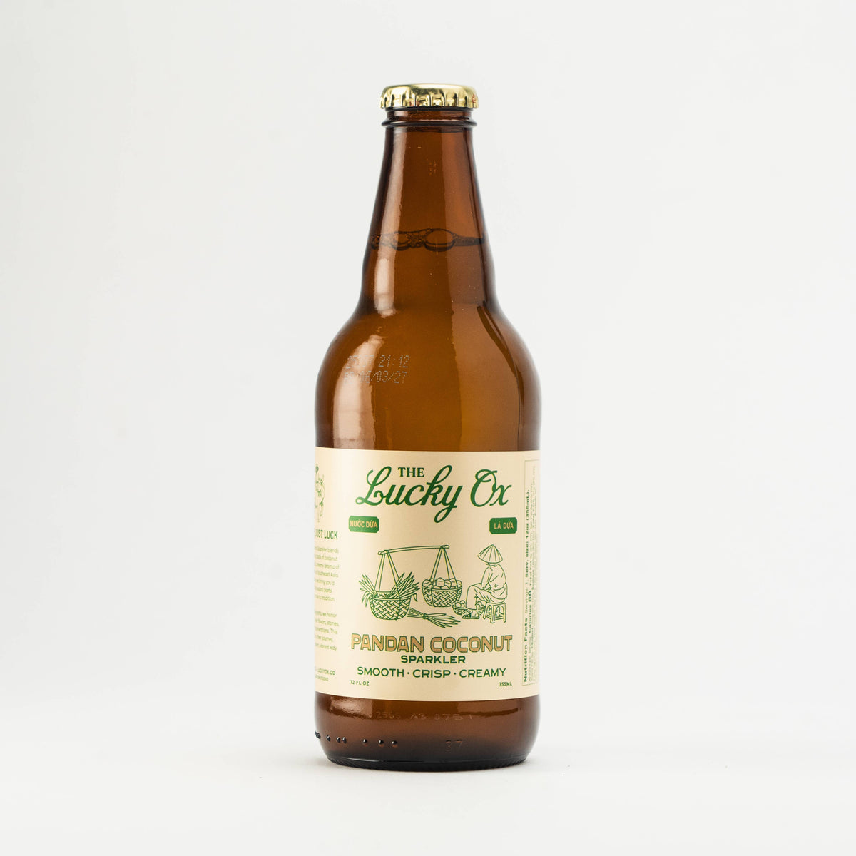 Lucky Ox Pandan Coconut bottle