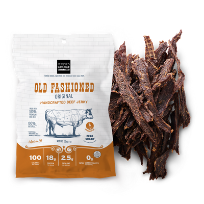 PEOPLE'S CHOICE OLD FASHIONED - DRY STYLE - ORIGINAL BEEF JERKY 2.5oz