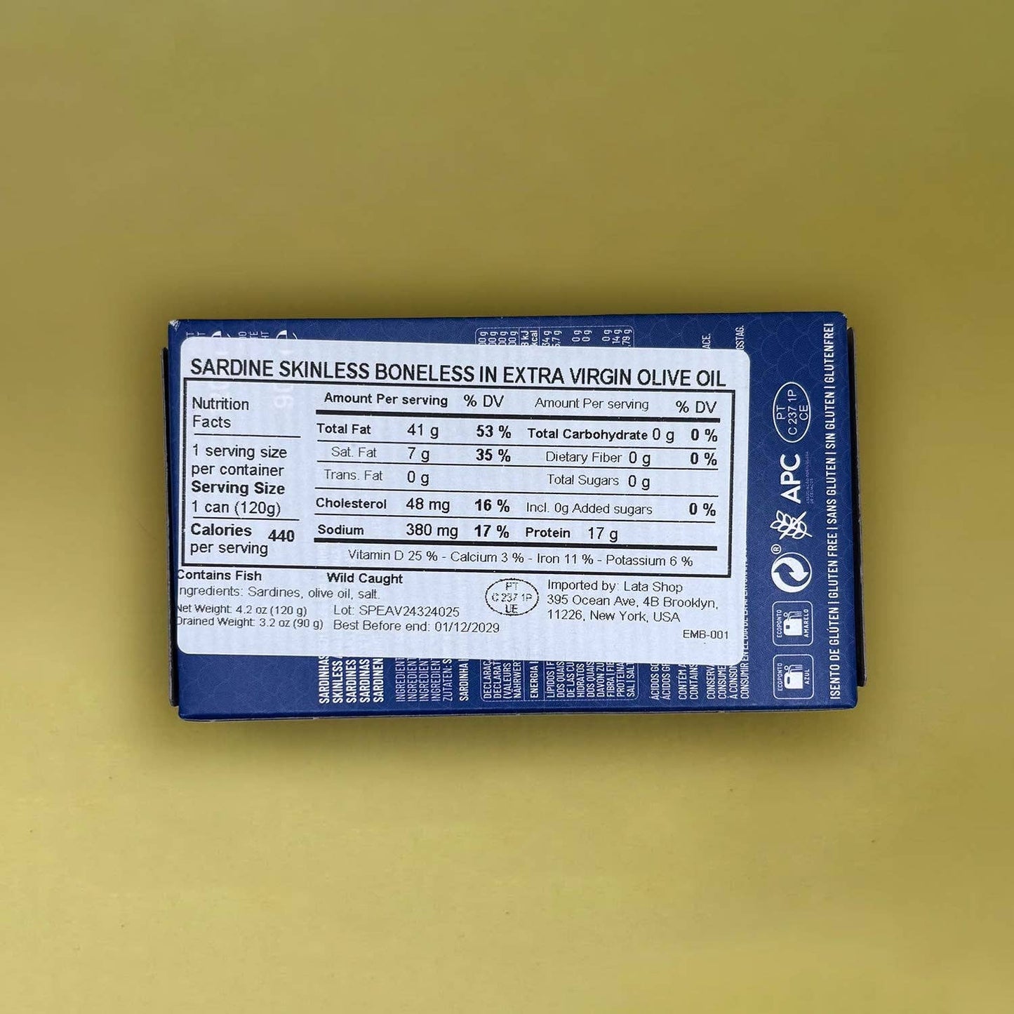 Manná Skinless and Boneless Sardines in EVOO