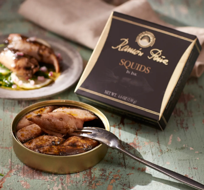 Ramon Pena  Squid in Ink Sauce Chipirones en su Tinta
