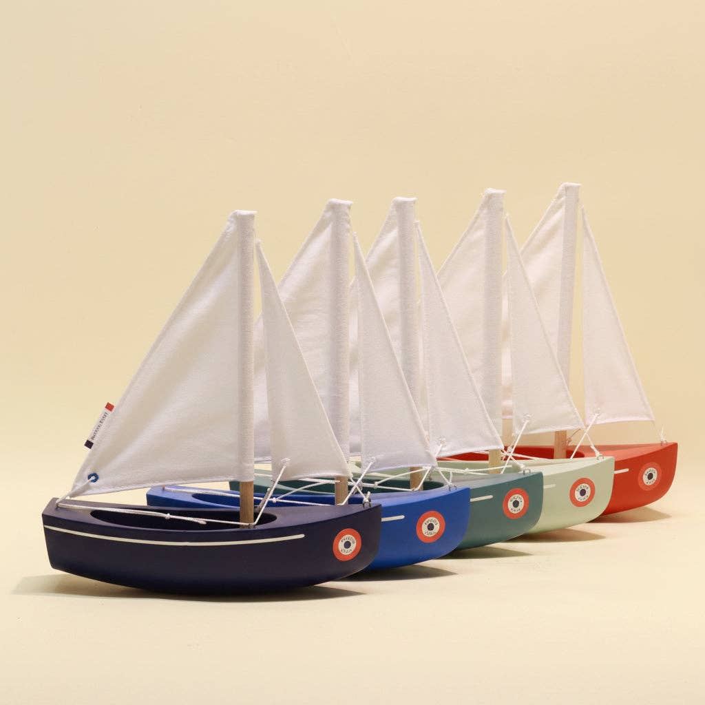 Maison Tirot - Toy Boat - Le Sloop: Grey Green