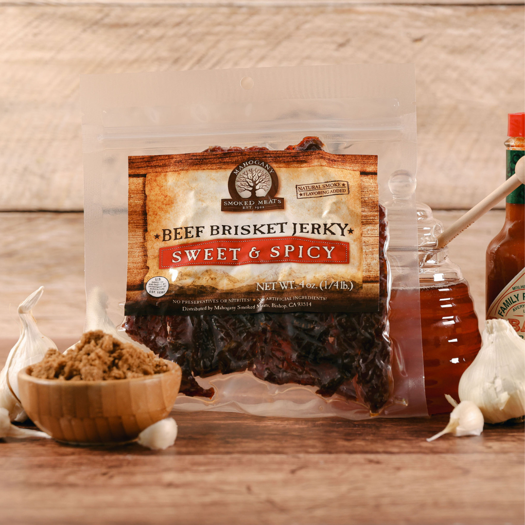 MAHOGANY SWEET & SPICY BRISKET JERKY