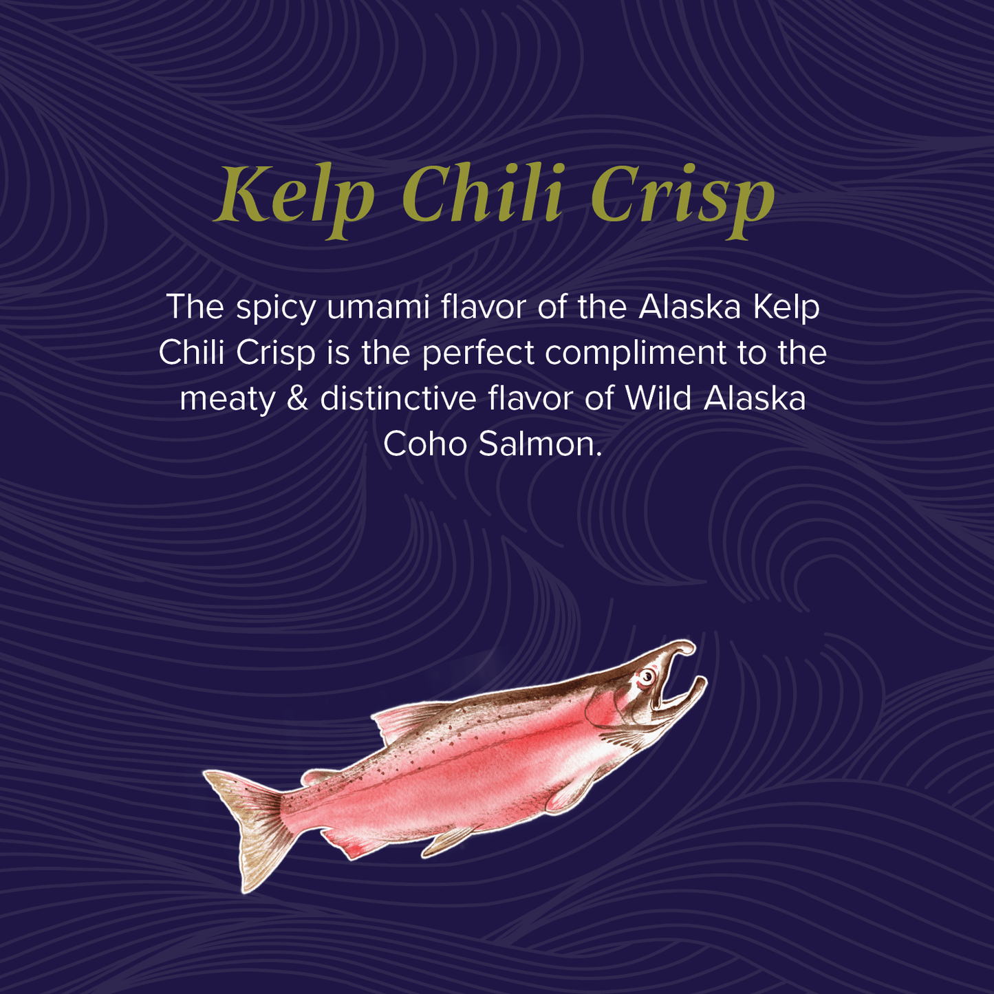 Kelp Chili Crisp Wild Alaska Coho Salmon
