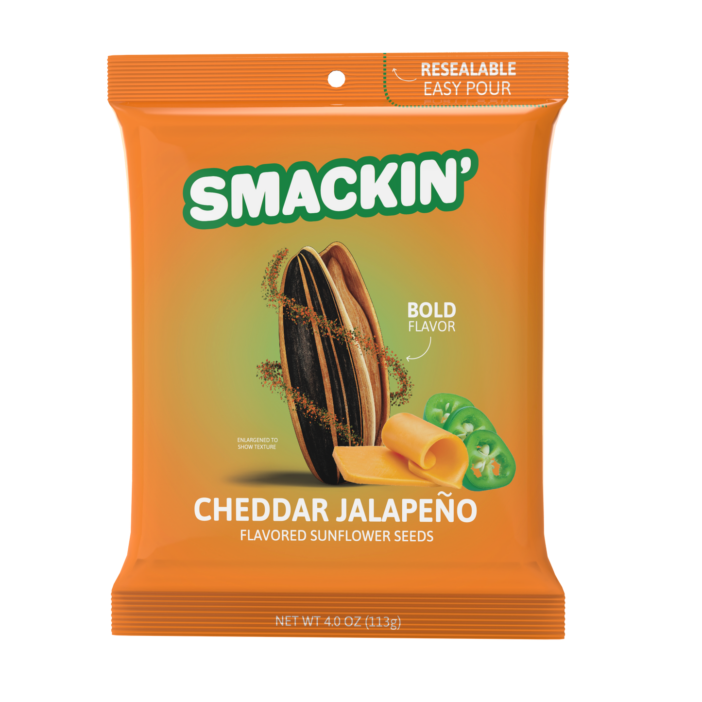 SMACKIN' SEEDS CHEDDAR JALAPENO 4OZ