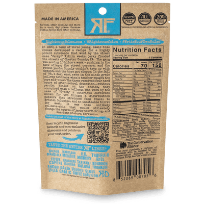 Righteous Felon Bootleggin' BBQ Beef Jerky 2oz