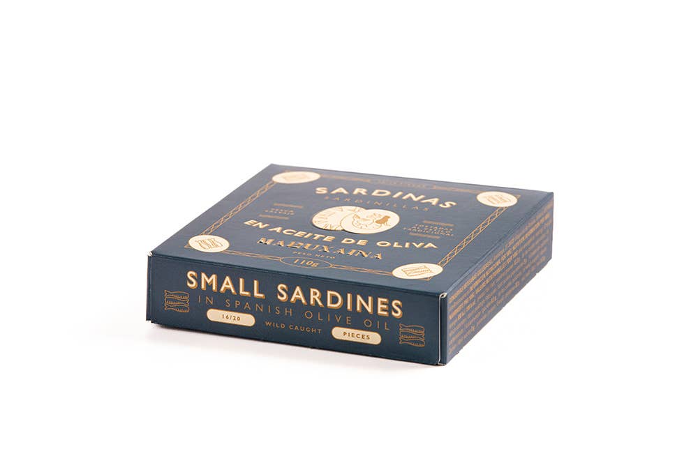 Maruxaina. Small Sardines in Spanish Olive Oil. 16/20 pieces