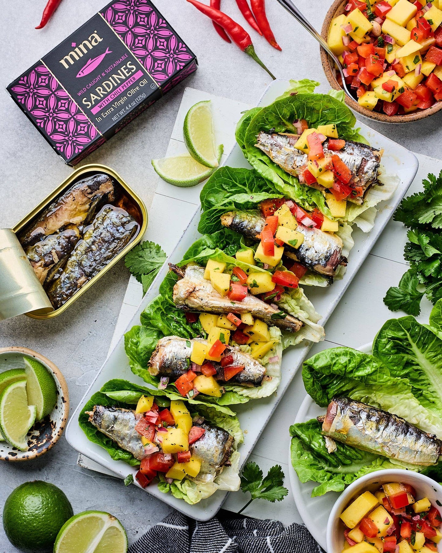 SARDINES IN EXTRA VIRGIN OLIVE OIL WITH CHILI PEPPERS