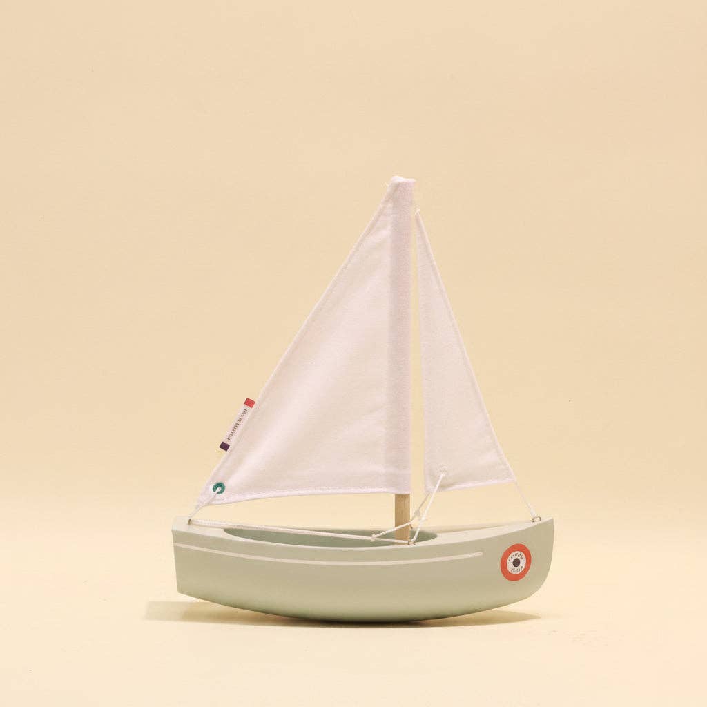 Maison Tirot - Toy Boat - Le Sloop: Grey Green