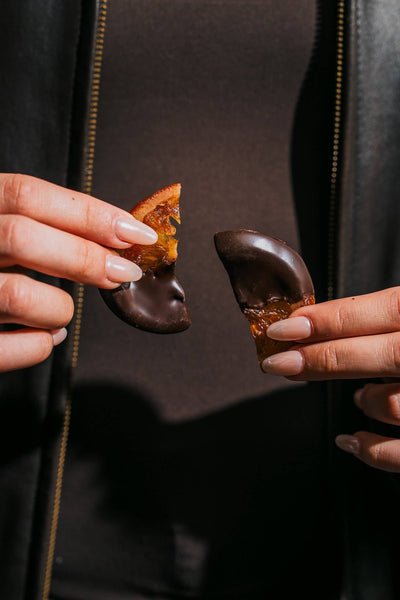 LEPAON - DARK CHOCOLATE COVERED ORANGE SLICES