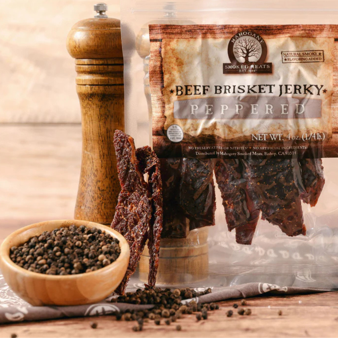 MAHOGANY PEPPER BRISKET JERKY