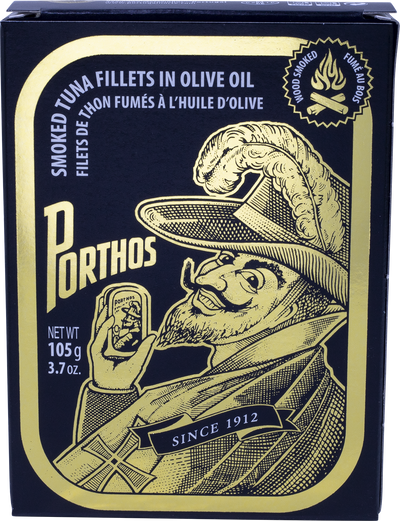 PORTHOS SMOKED TUNA FILLETS IN OLIVE OIL