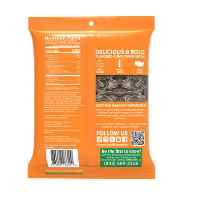 SMACKIN' SEEDS CHEDDAR JALAPENO 4OZ