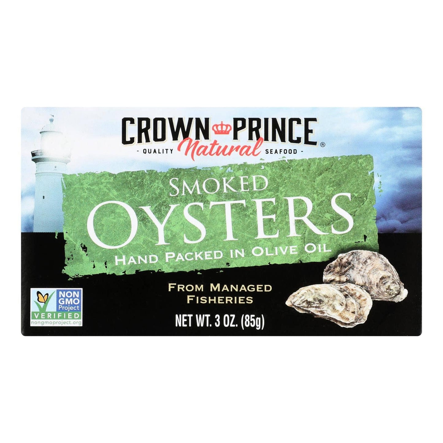 CROWN PRINCE SMOKED OYSTERS IN OLIVE OIL