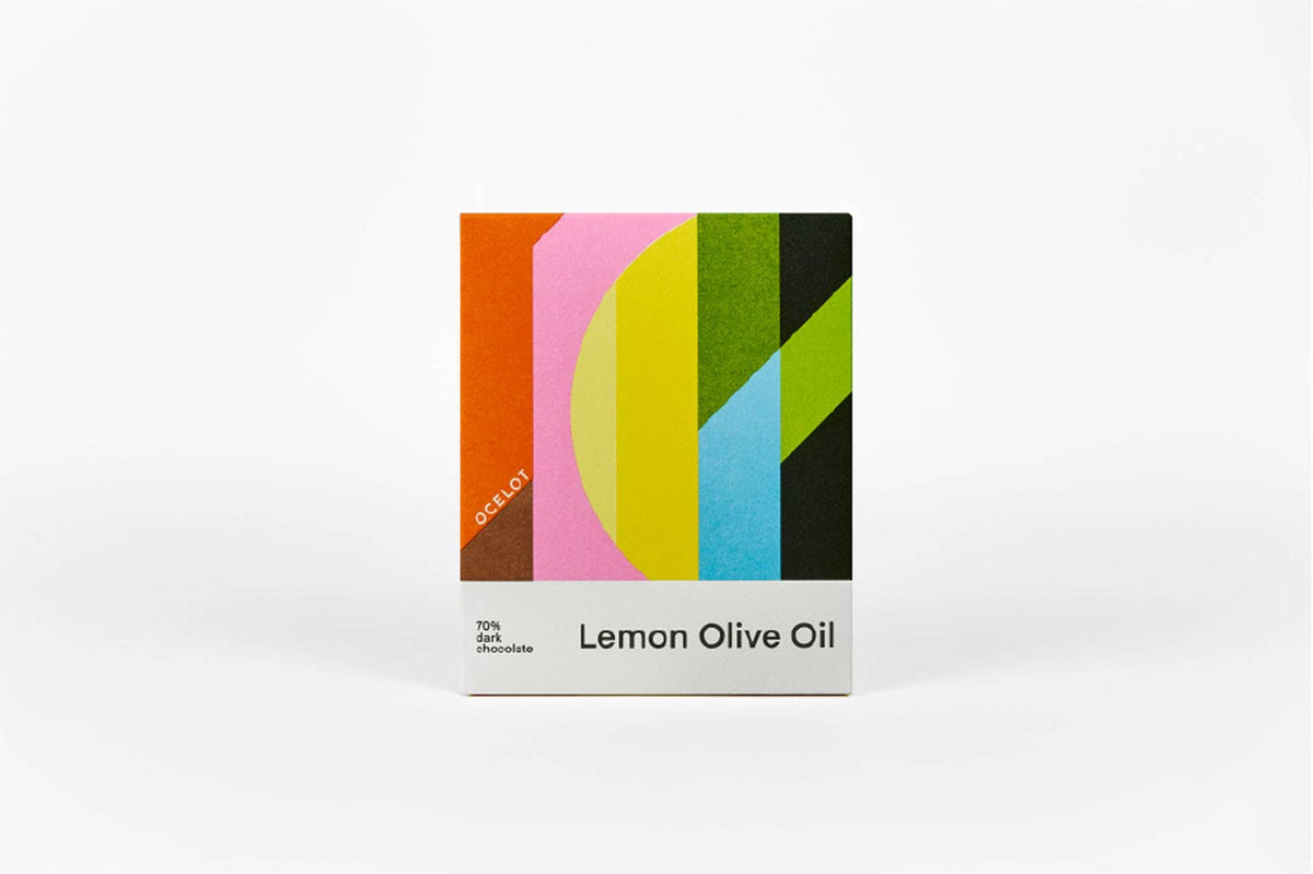 Ocelot Lemon Olive Oil Dark Chocolate, 70g