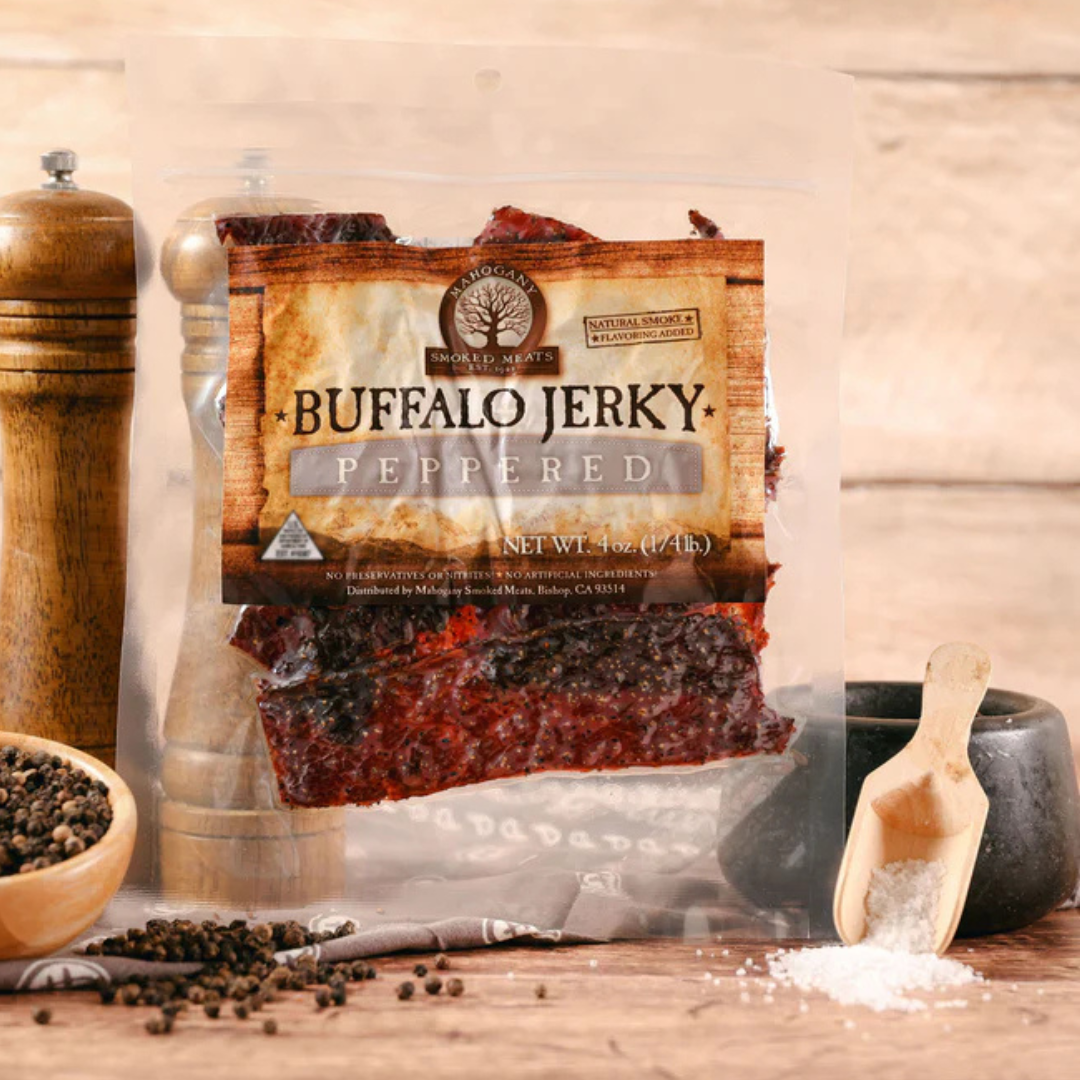 PEPPERED BUFFALO JERKY