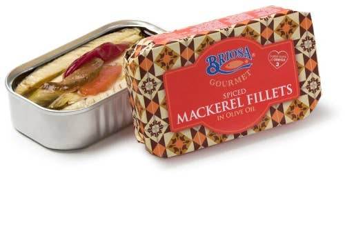Briosa Gourmet Spiced Mackerel Fillets in Olive Oil