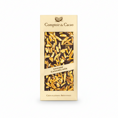 DARK CHOCOLATE BAR w/ ALMONDS