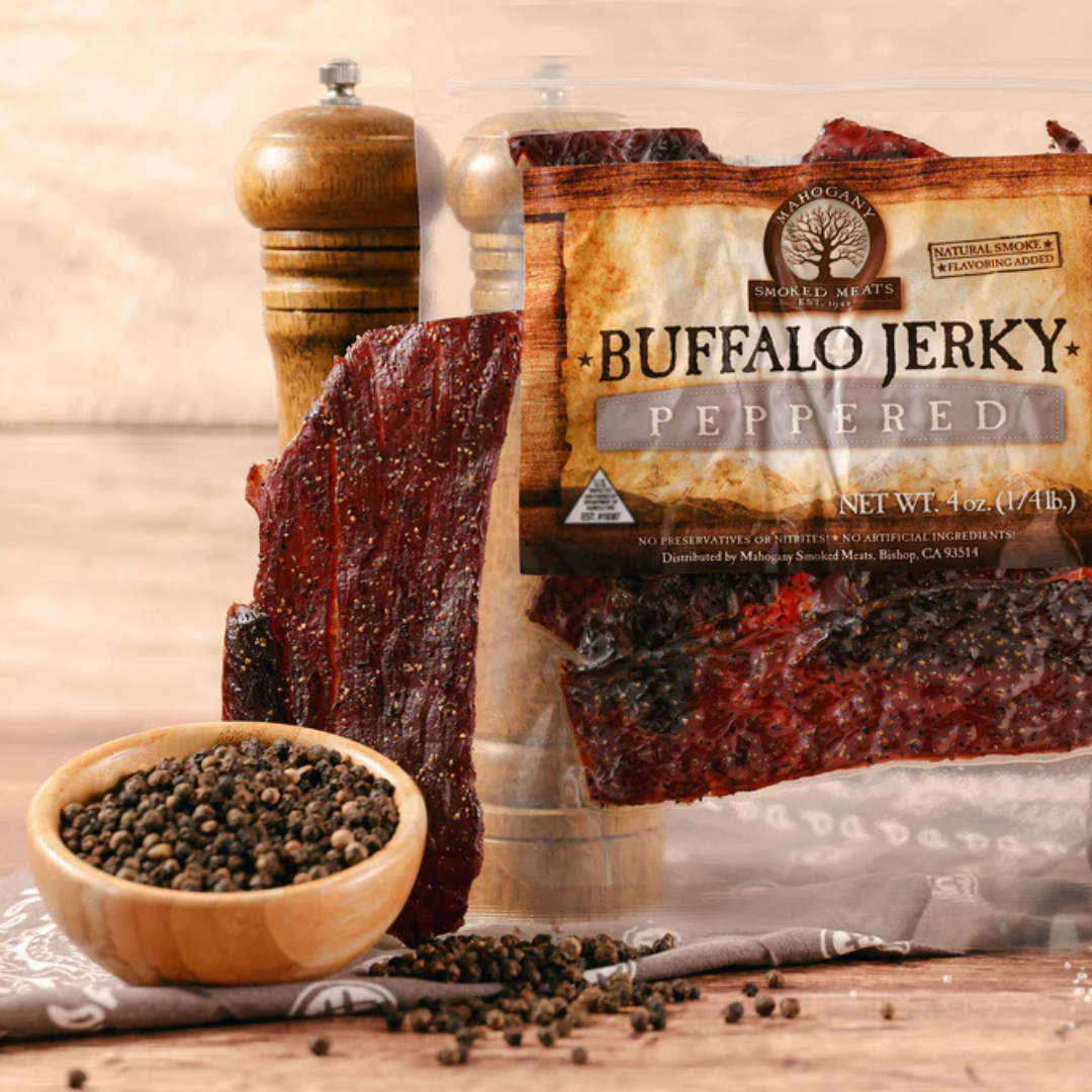 PEPPERED BUFFALO JERKY