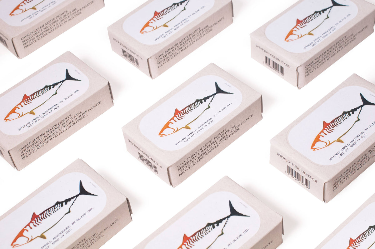 Jose Gourmet Spiced Small Mackerel in Olive Oil, 120g