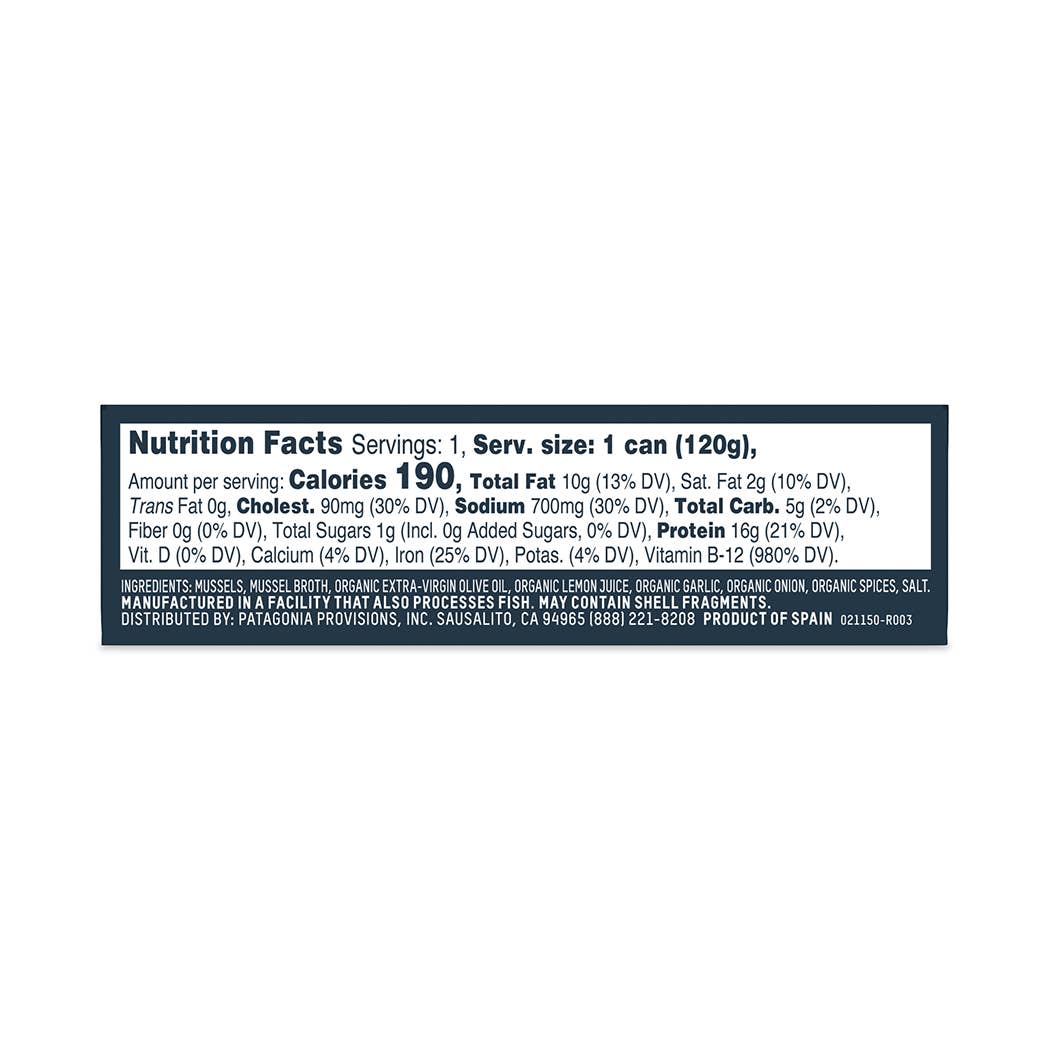 PATAGONIA LEMON HERB MUSSELS