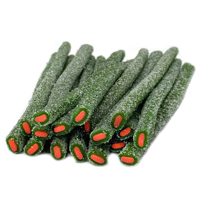 SOUR WATERMELON FILLED LICORICE TUBES