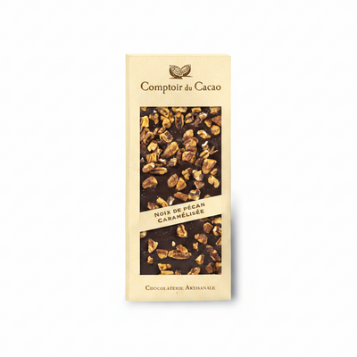 DARK CHOCOLATE BAR w/ CARAMELIZED PECANS