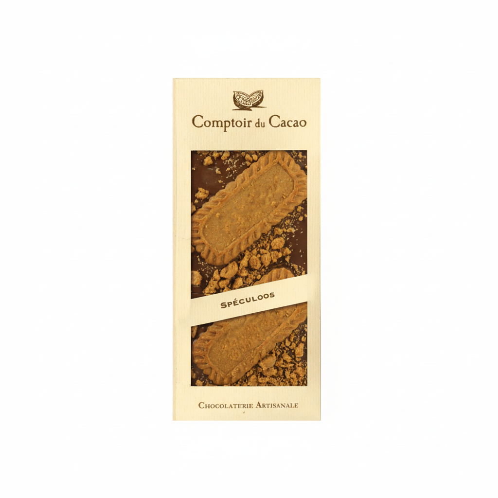 MILK CHOCOLATE BAR w/ SPECULOOS COOKIES