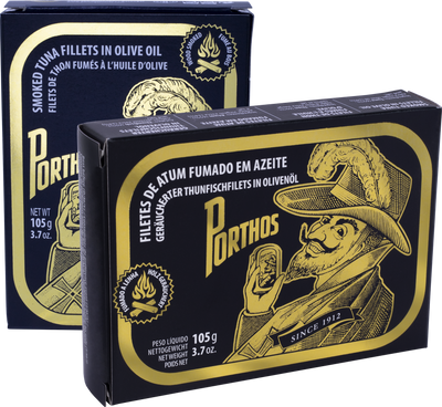 PORTHOS SMOKED TUNA FILLETS IN OLIVE OIL