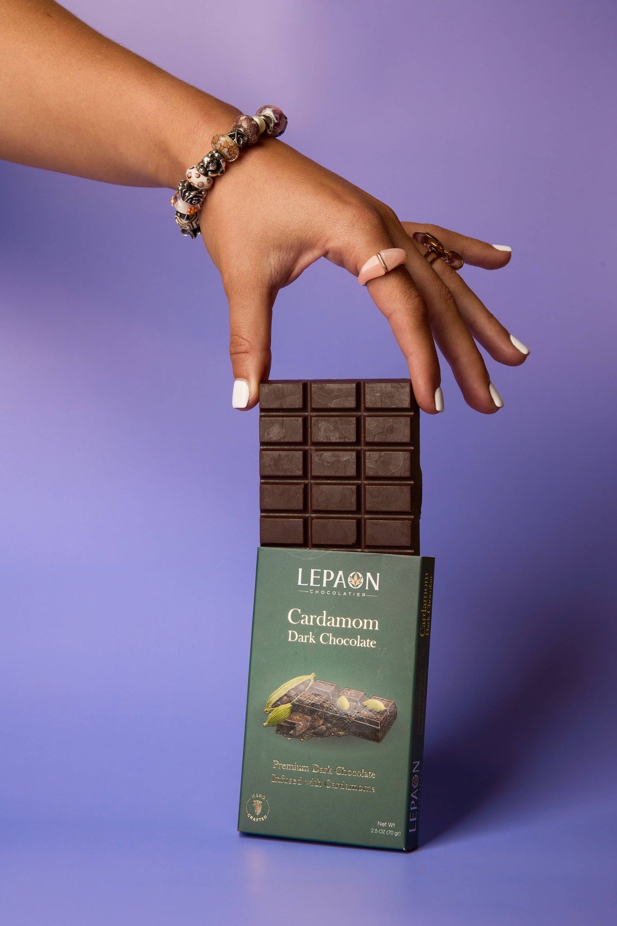 LEPAON - CARDAMOM DARK CHOCOLATE BAR
