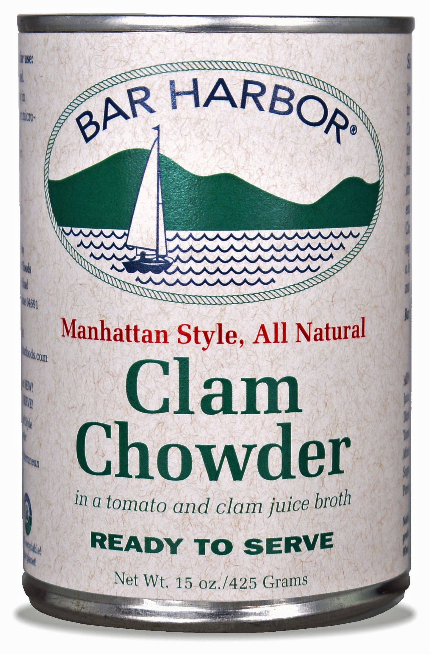 BAR HARBOR READY TO SERVE MANHATTAN STYLE CLAM CHOWDER