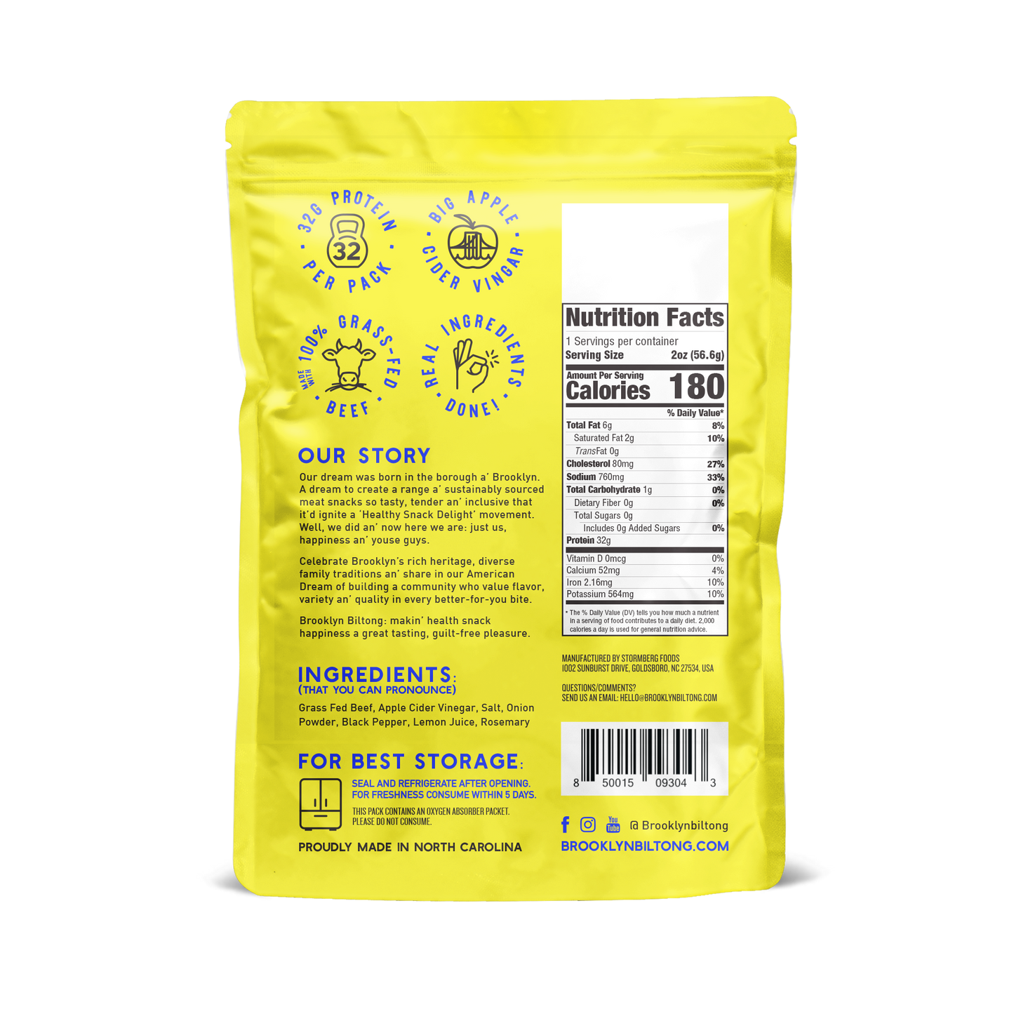 Grass Fed Biltong Naked Tender Steak Slices Lemon Pepper 2 oz