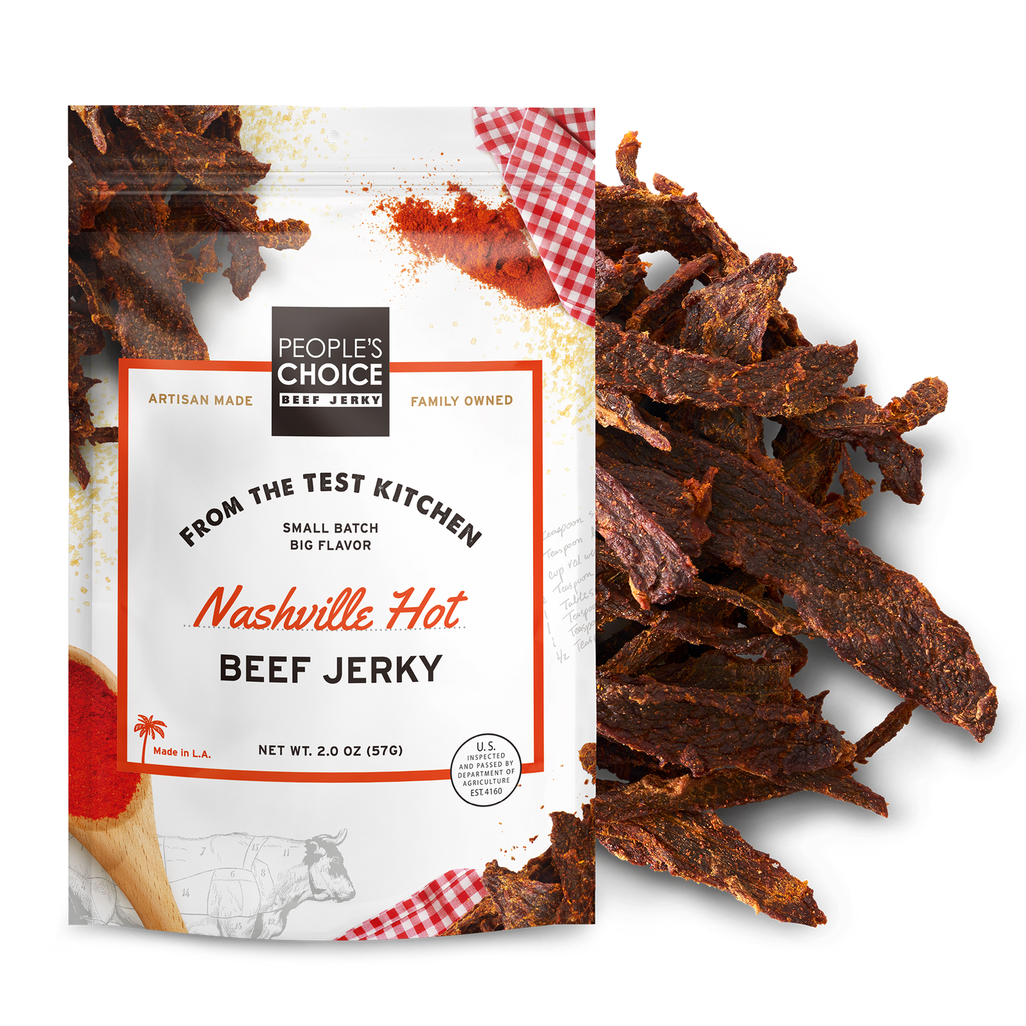 Peoples Choice- Nashville Hot Beef Jerky 2.0oz
