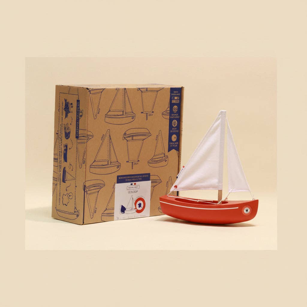 Maison Tirot - Toy Boat - Le Sloop: Grey Green