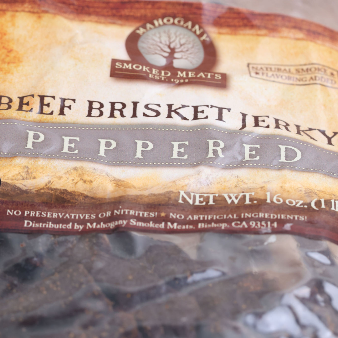 MAHOGANY PEPPER BRISKET JERKY