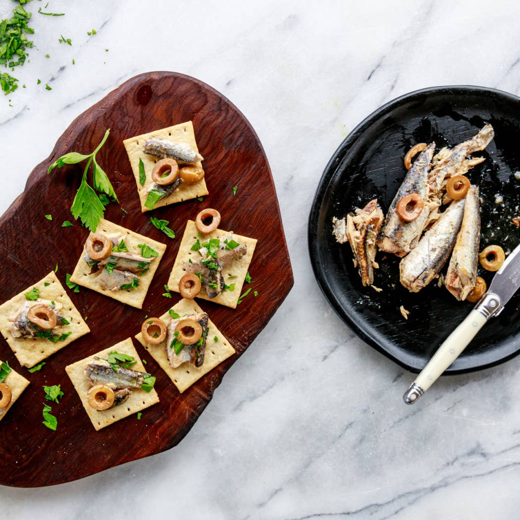 Patagonia Lemon Olive Spanish White Anchovies