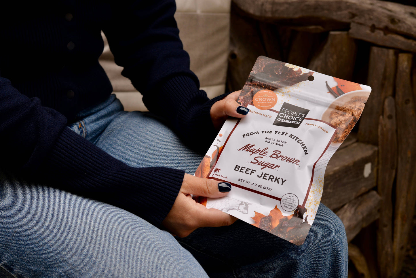 PEOPLE'S CHOICE - MAPLE BROWN SUGAR BEEF JERKY 2oz