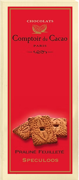 Comptoir du Cacao · Praliné-filled milk choc bar Speculoos